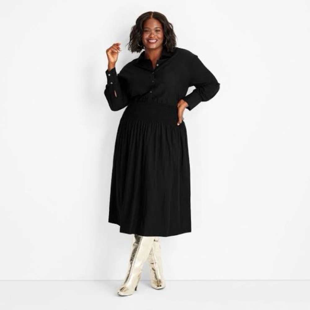 Chic Black Long Sleeve Dress